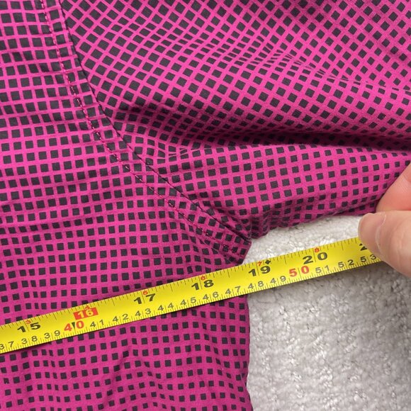 Y2K Guess Button Up Shirt Men L Slim Fit Long Sleeve Psychedelic Geometric AOP - Picture 6 of 11